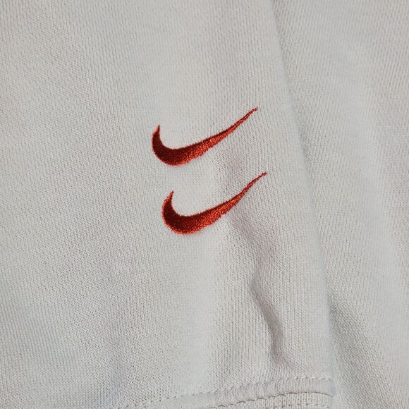 Nike LS White Crewneck Oversized Sweatshirt "Trademark Swoosh" - Size XL - Picture 4 of 6